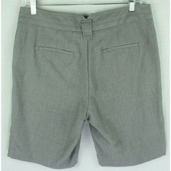 Worthington Shorts 10 Gray Womens Modern Fit Bermuda Stretch High Waist - Picture 4 of 6